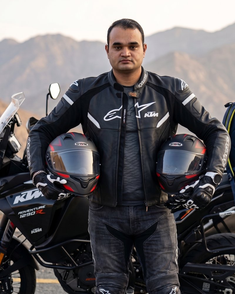 Nandkishor Sharma with his KTM Adventure 1290R